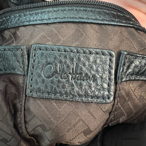 Cole Haan Pebbled Leather Shoulder Bag, Black - Picture 11 of 14